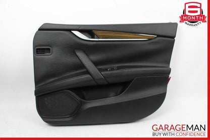 14-17 Maserati Ghibli Front Right Passenger Side Interior Door Panel Cover Black