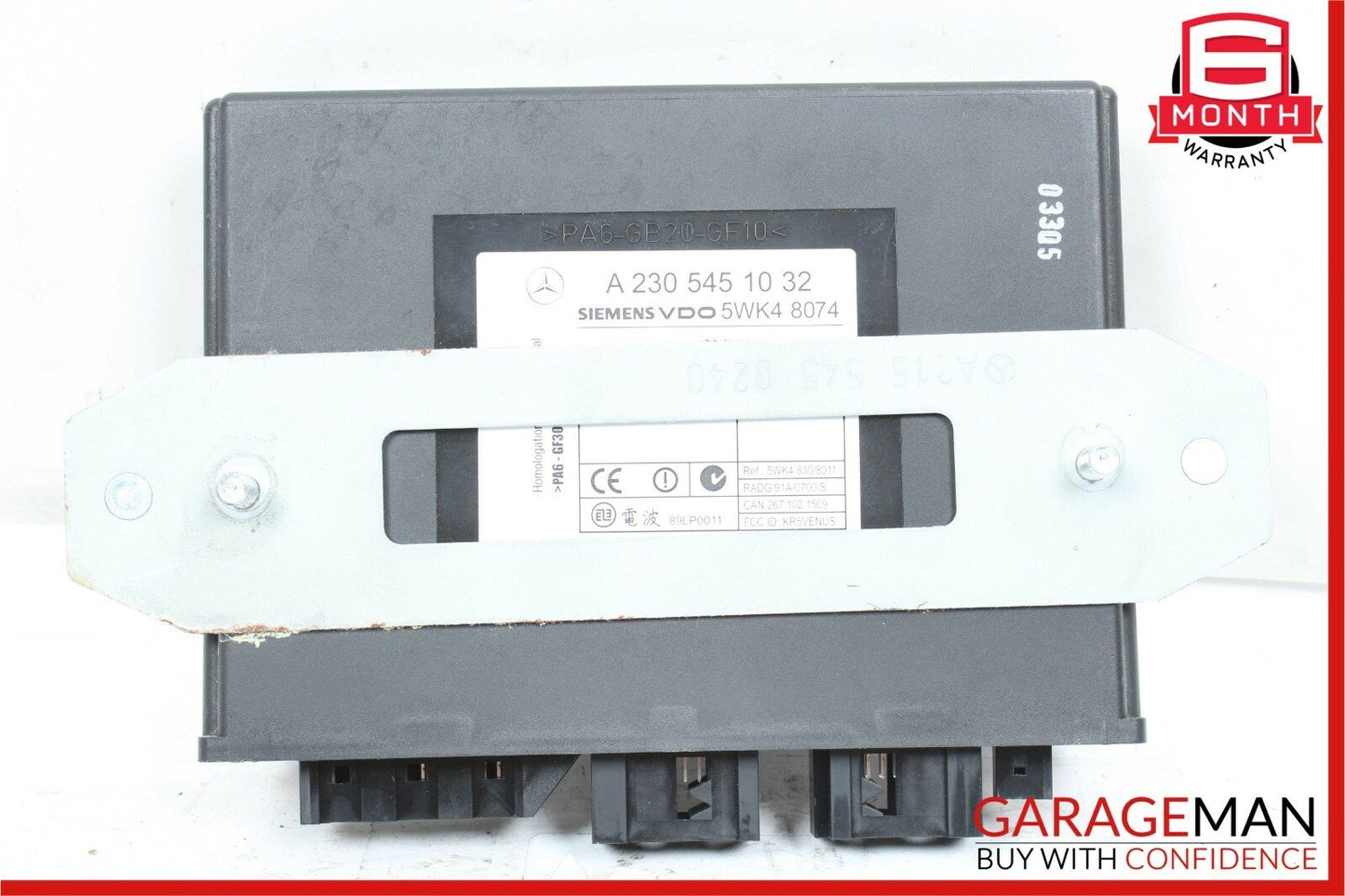 00-03 Mercedes S430 CL500 SL500 Keyless Go Entry Control Module Unit