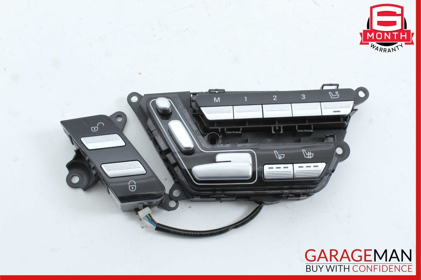 07-13 Mercedes W221 S63 AMG Front Left Side Seat Control Switch Set Assembly OEM