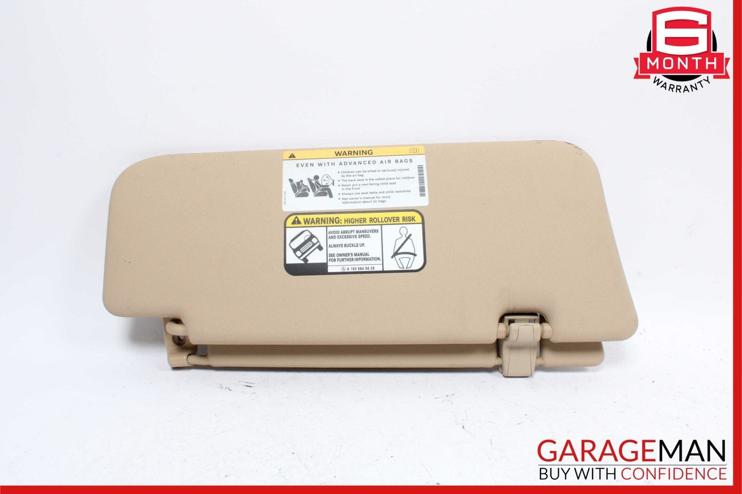 06-12 Mercedes X164 GL450 R500 Sunvisor Sun Visor Shade Cover Left Driver OEM
