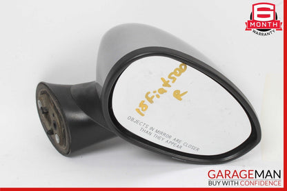 12-19 Fiat 500E Front Right Passenger Side Door Rear View Mirror Gray OEM