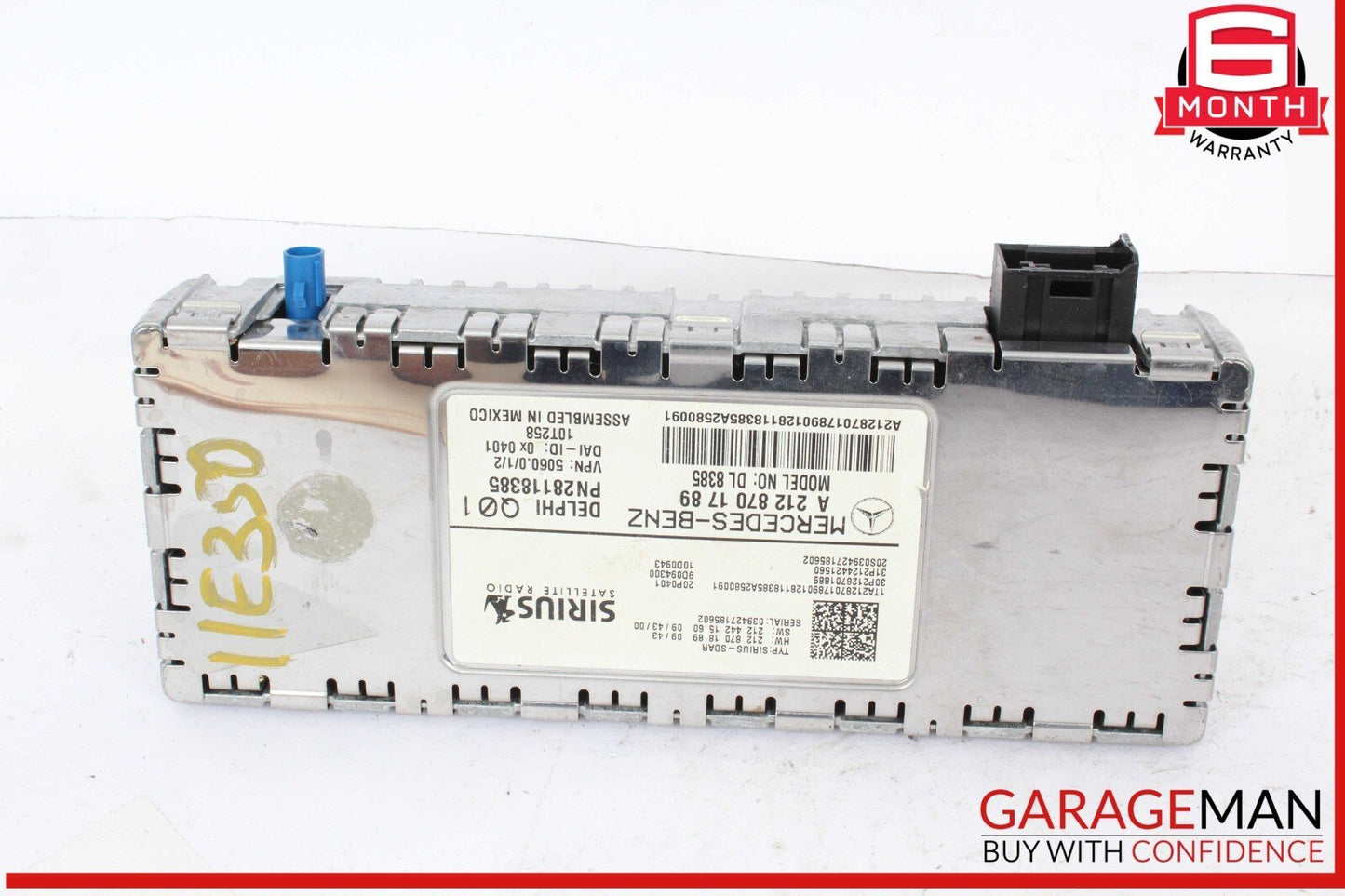 08-14 Mercedes W212 E350 Wagon C350 Sirius Satellite Radio Receiver Module OEM