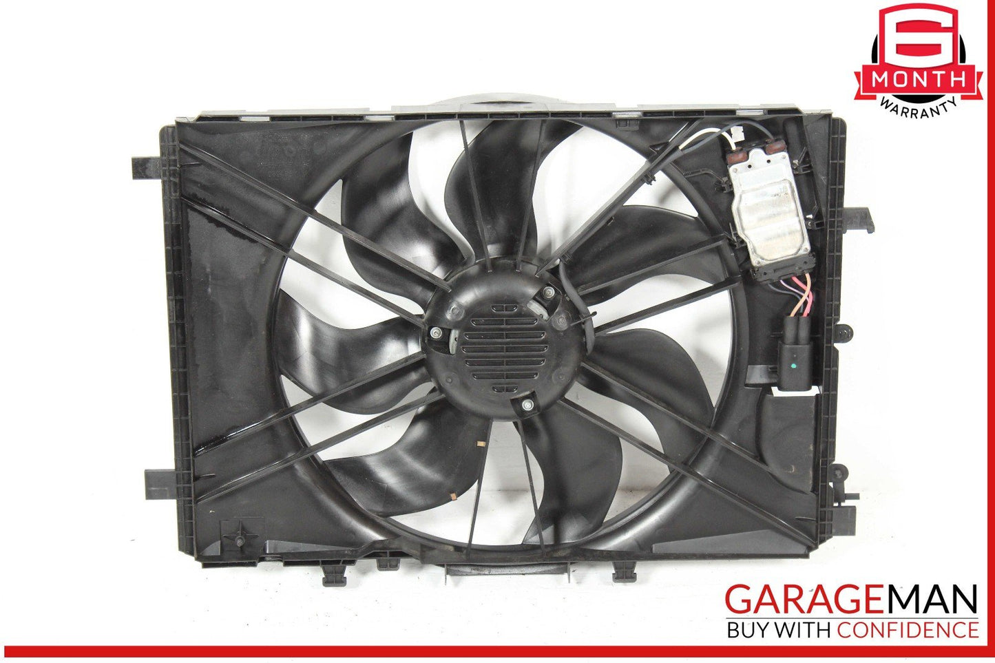 08-20 Mercedes W204 C250 Engine Radiator Cooling Fan Motor Shroud Assy OEM