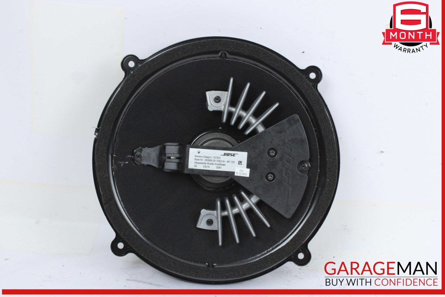 03-19 Maserati Quattroporte Rear Bose Subwoofer Sub Woofer Sound Speaker OEM