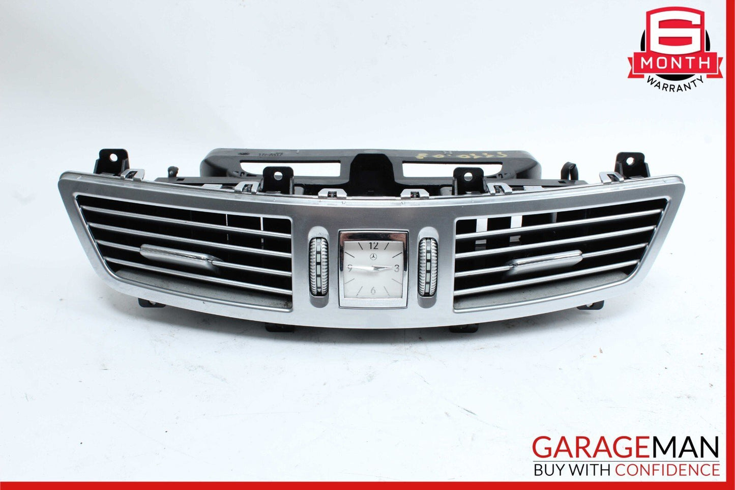 07-13 Mercedes W221 S400 S550 Center Dash Air AC A/C Vent Clock Assembly OEM