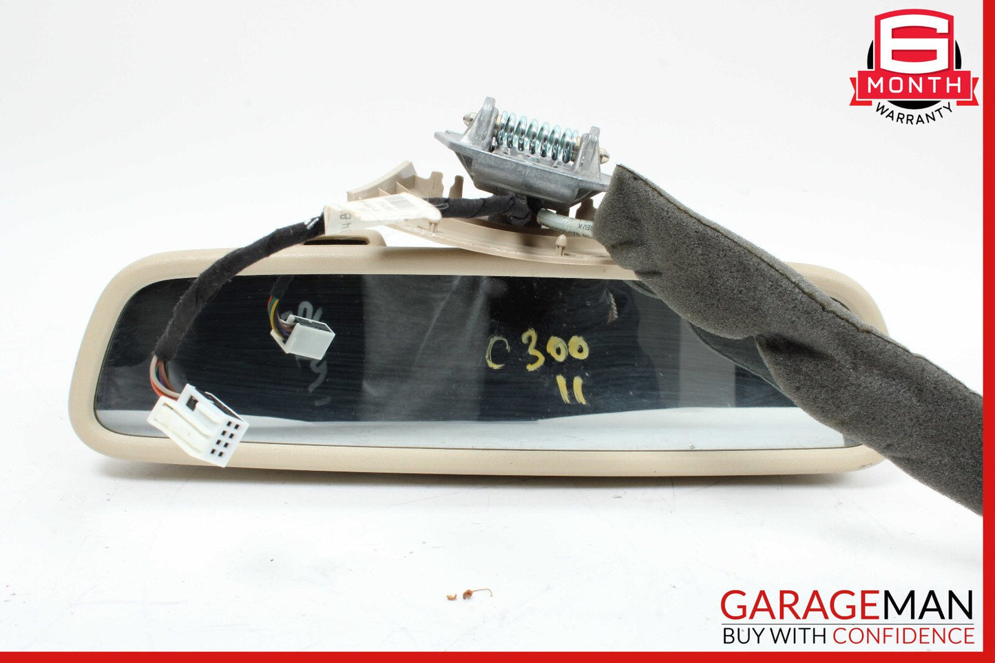 08-14 Mercedes W204 C300 C250 Interior Rear View Mirror Beige OEM