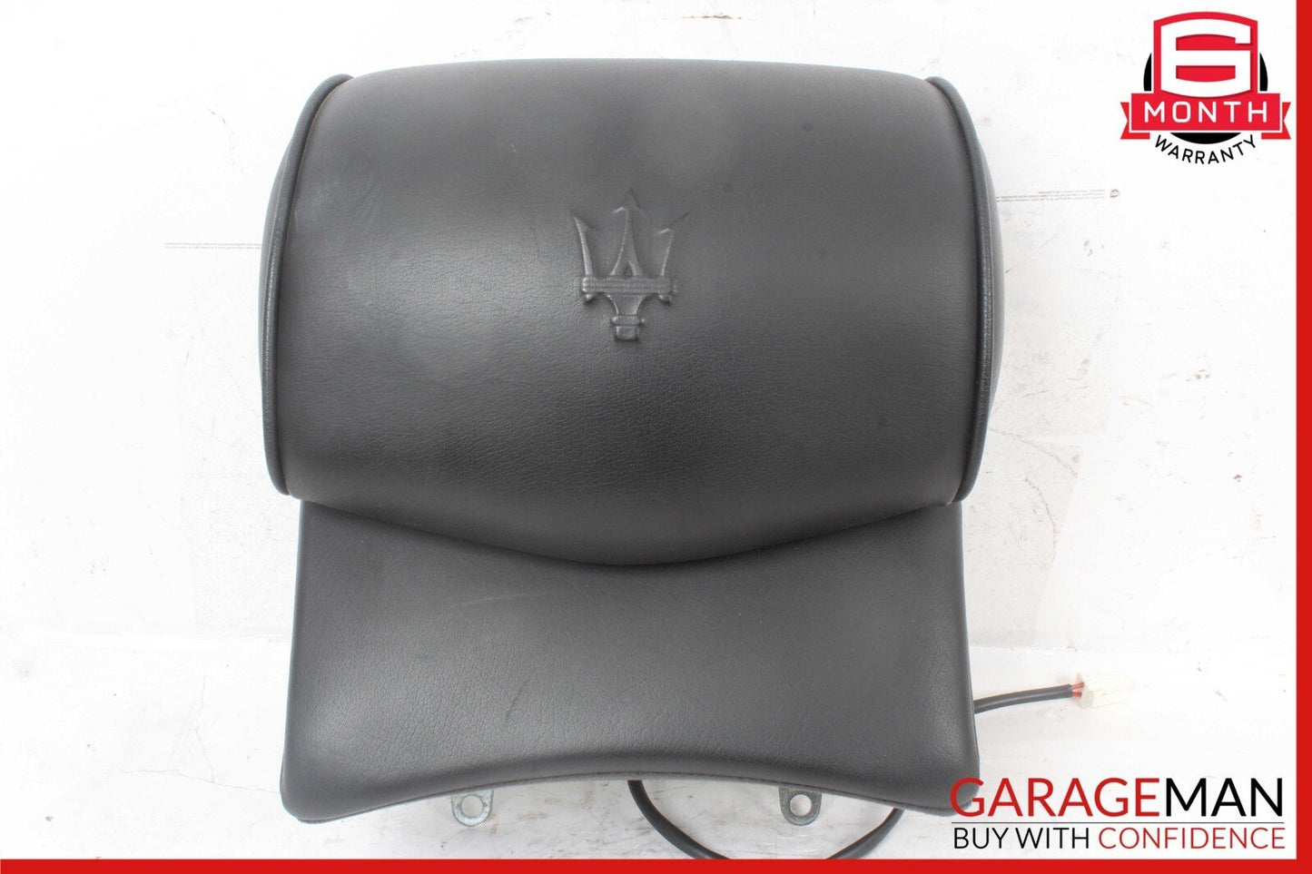 03-13 Maserati Quattroporte M139 Rear Center Seat Headrest Black OEM