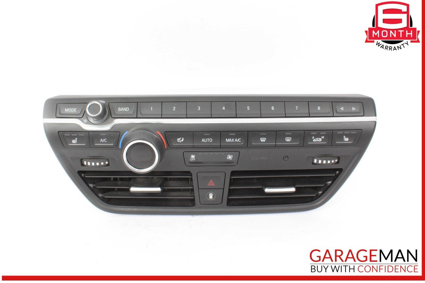 14-21 BMW i3 Hybrid Radio & AC A/C Climate Control Switch Panel 9379125 OEM