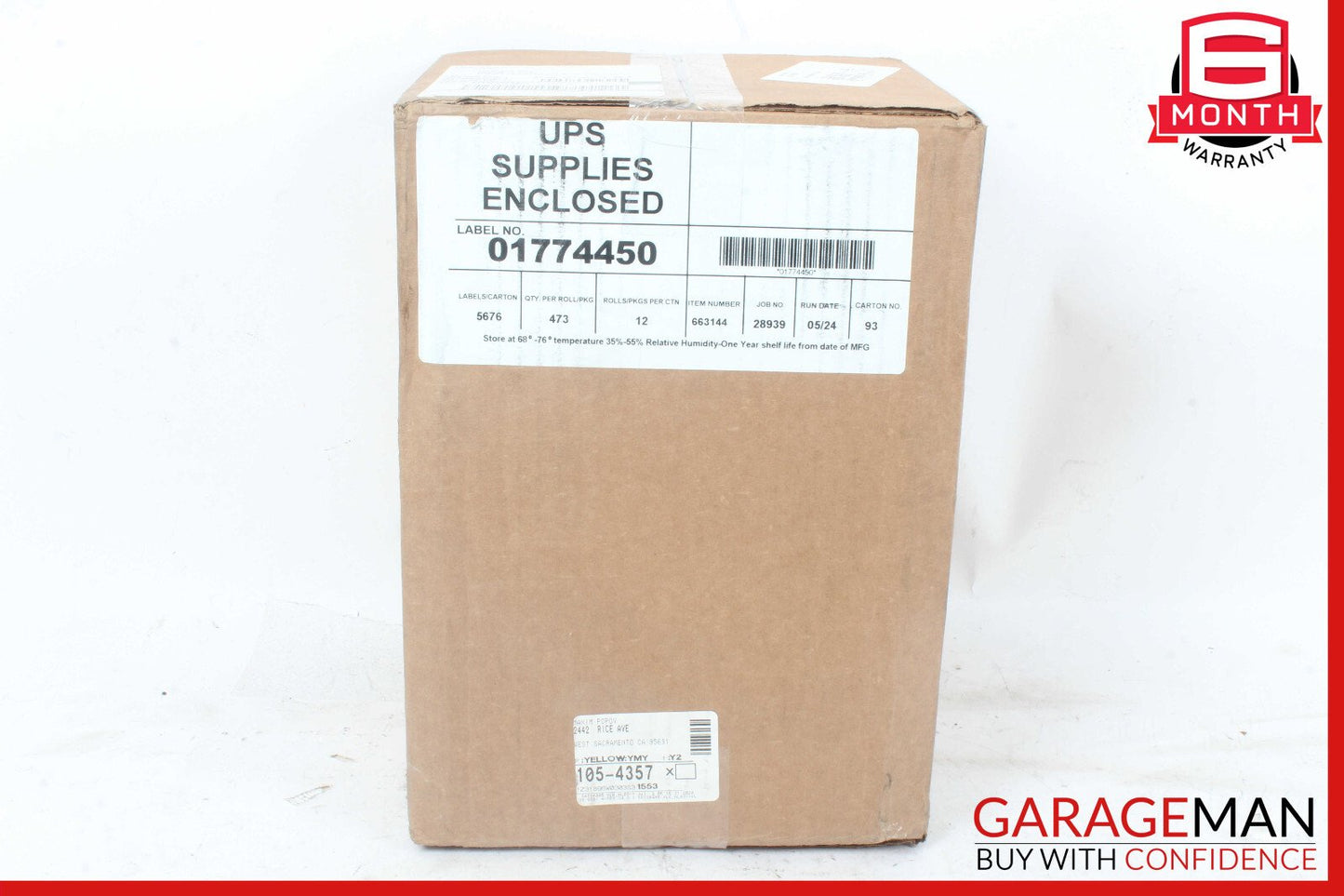 Thermal Label Roll / 12 Rolls