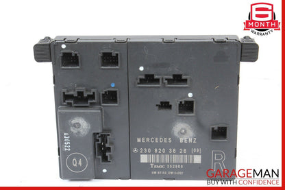03-12 Mercedes R230 SL500 SL55 AMG Door Control Module Right Side 2308203626 OEM