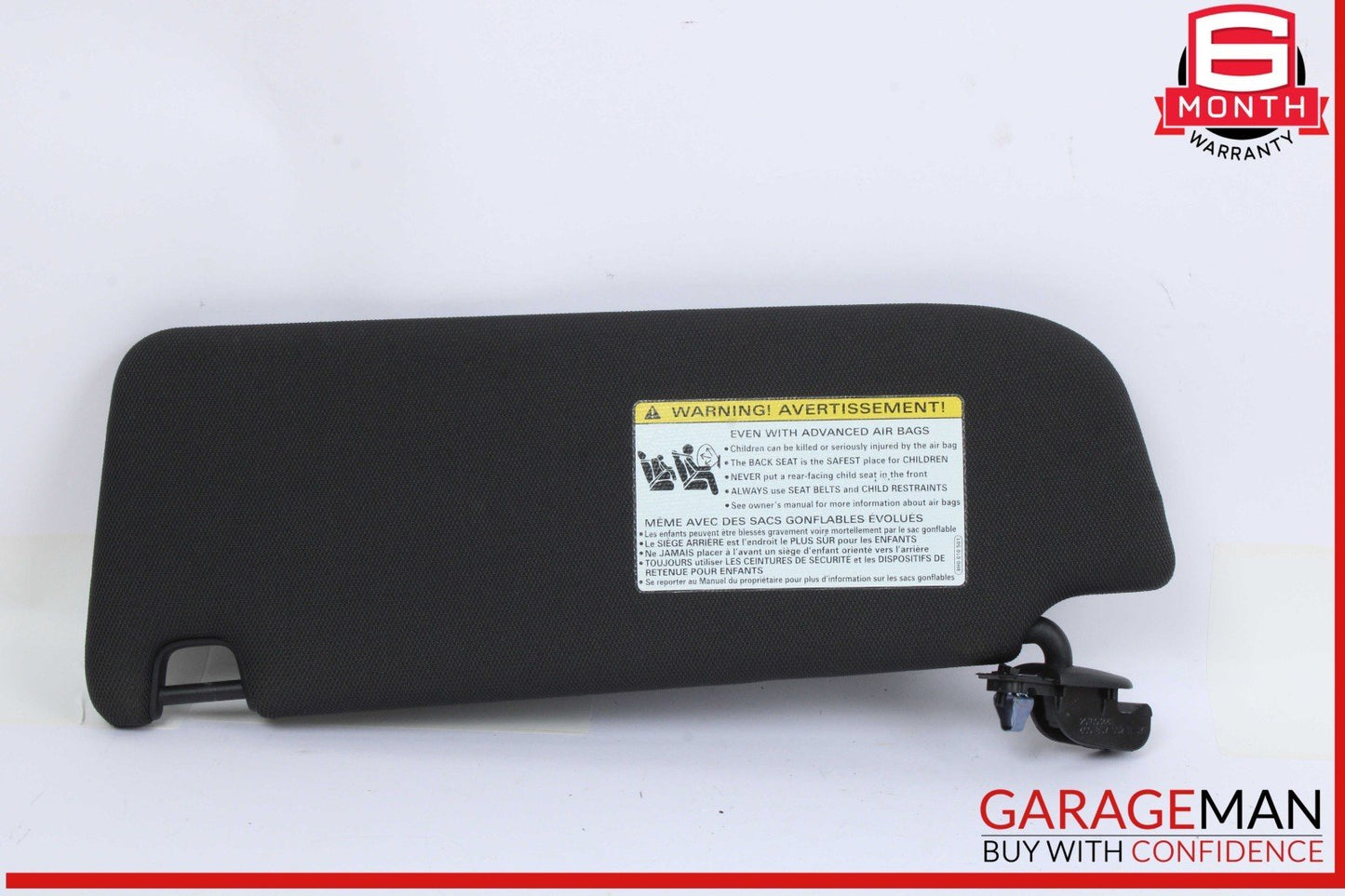 16-18 Audi A6 A7 Front Right Side Sun Visor Sunvisor Black 4G0857552N OEM