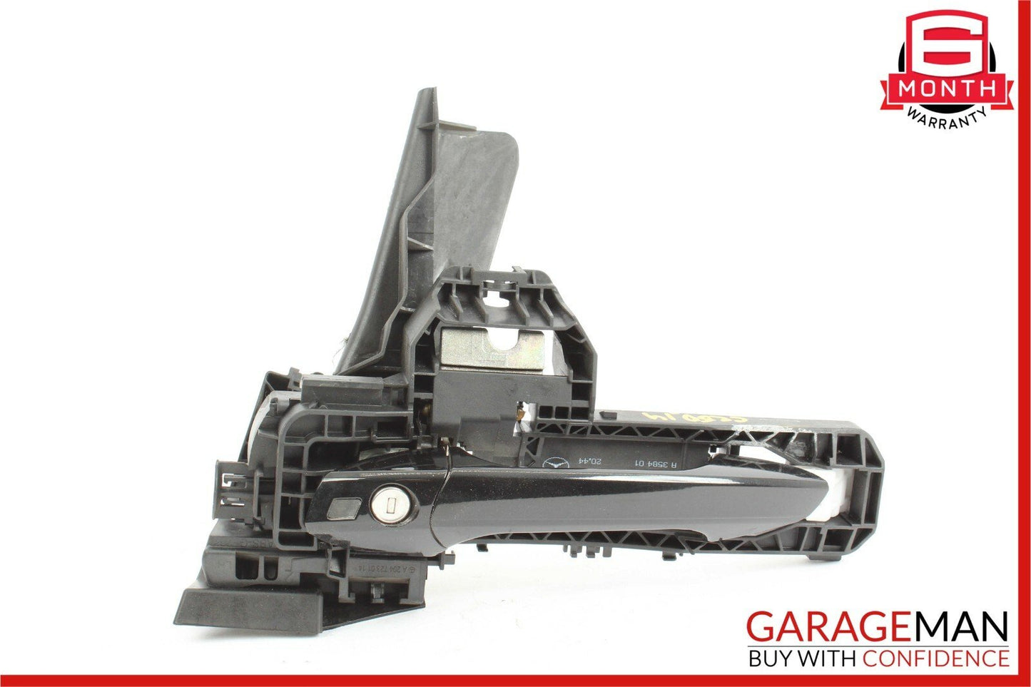 08-14 Mercedes W204 C250 Front Left Side Exterior Door Handle Assembly Black OEM