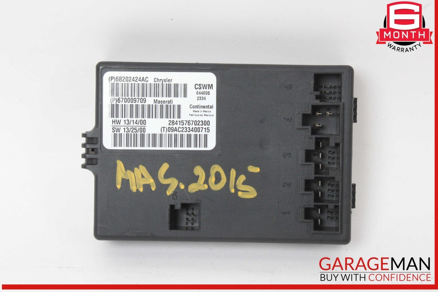 14-20 Maserati Quattroporte M156 S Q4 Front Right Seat Heated Control Module OEM