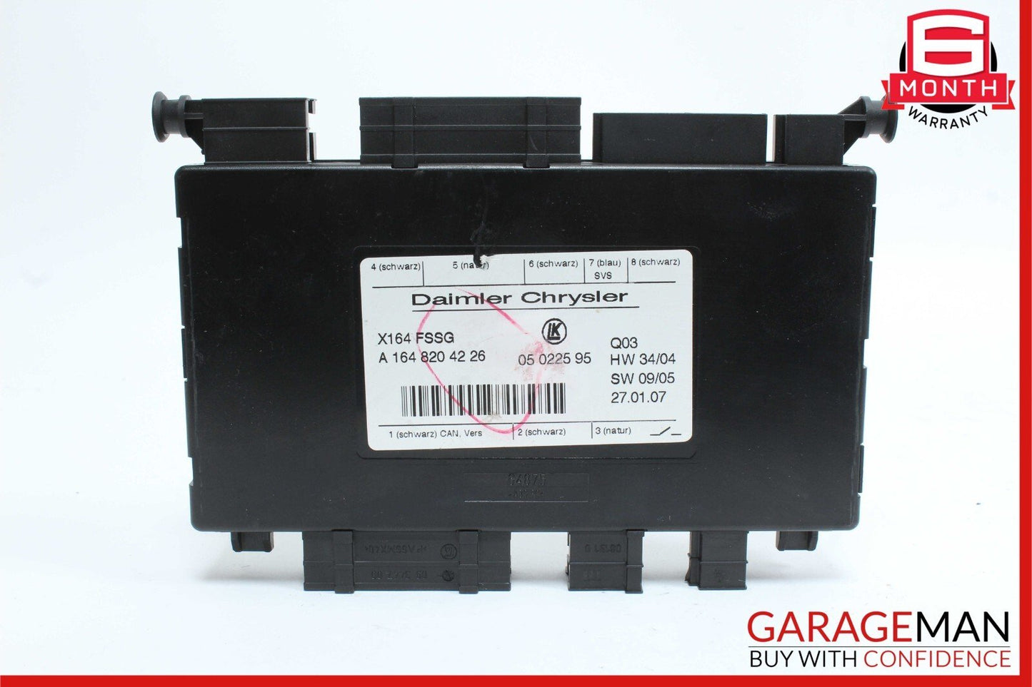 07-12 Mercedes X164 GL450 Third 3rd Seat Row Power Folding Control Module Unit