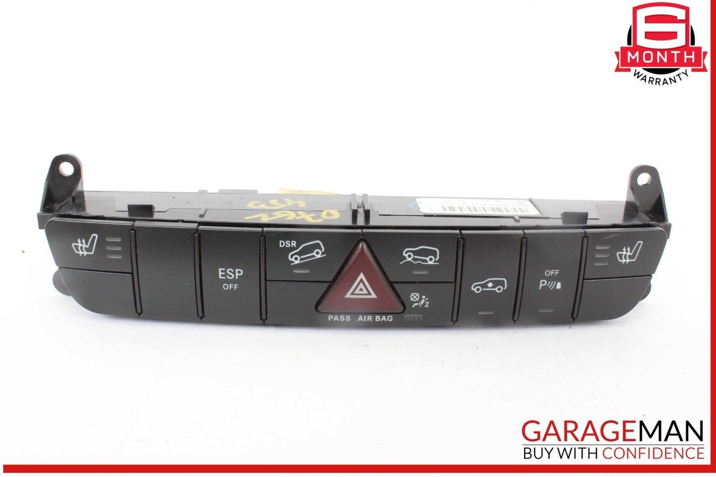 06-12 Mercedes X164 GL450 4MATIC Hazard Control Switch Panel 1648709210 OEM