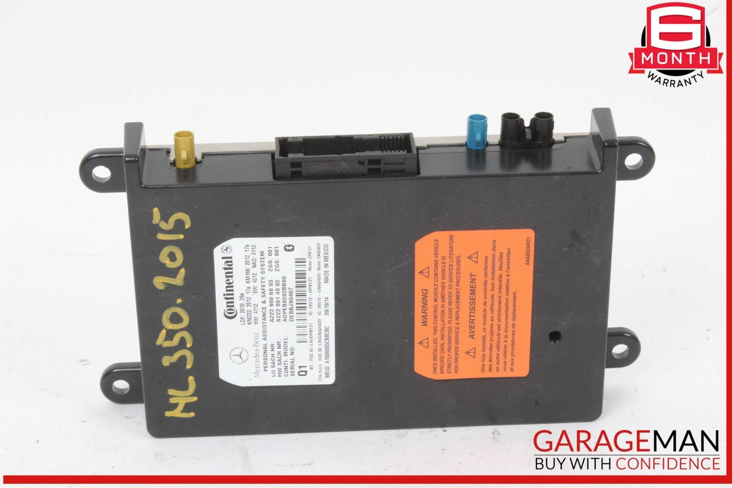 10-20 Mercedes W166 ML350 4MATIC SL400 Communication Control Module Unit OEM