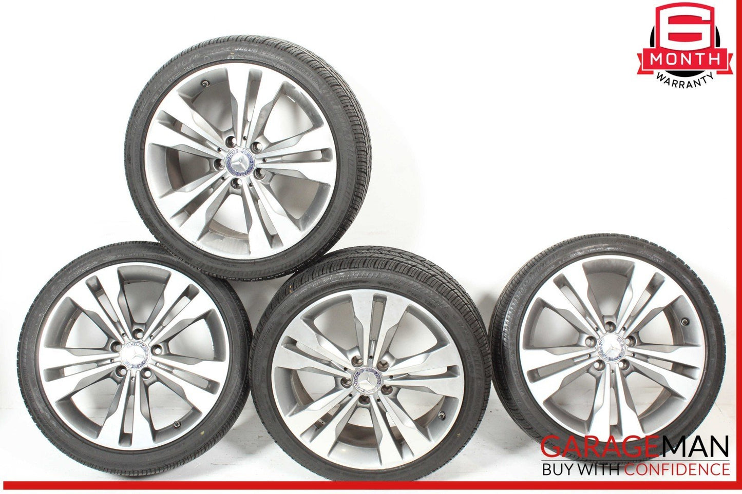 14-19 Mercedes W117 CLA250 Complete Wheel Tire Rim Set of 4 Pc 7.5Jx18H2 OEM