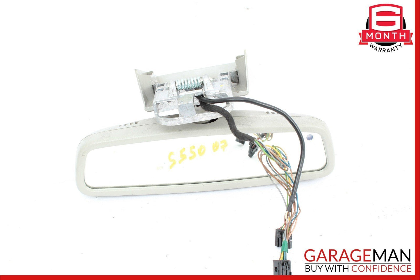 07-09 Mercedes W221 S550 Interior Top Upper Rear View Inside Dim Mirror Gray OEM