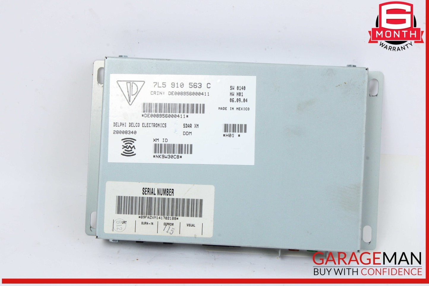 03-10 Porsche Cayenne S 955 957 Sirius Satellite Radio Receiver Module Unit OEM