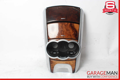 06-10 Mercedes W251 R500 R350 Center Console Cup Holder Ash Tray Wood OEM