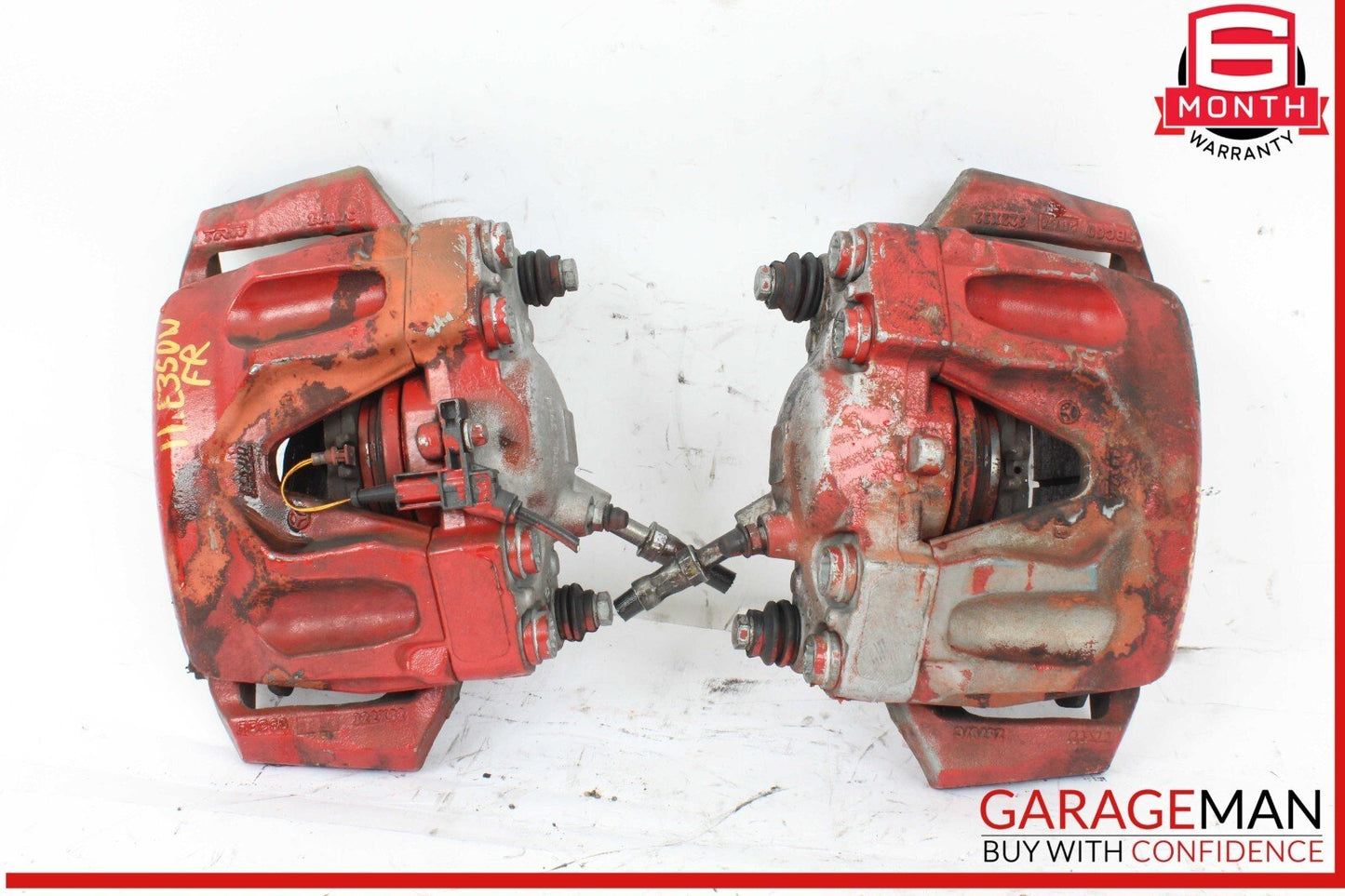 10-18 Mercedes W212 E350 Wagon Front Brake Calipers Left and Right Set Of 2 Pc