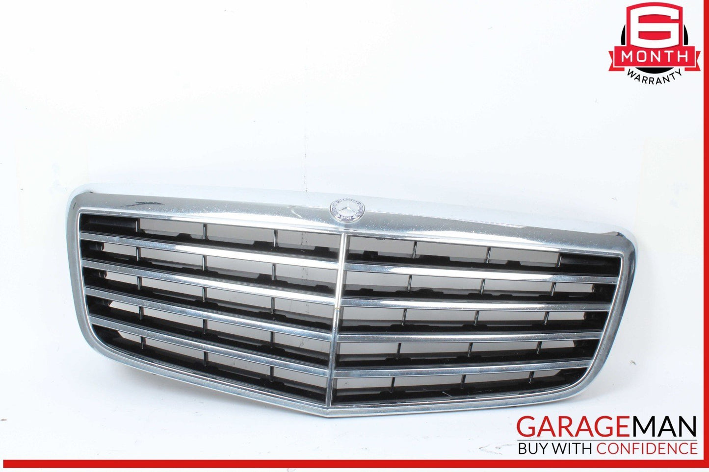 07-09 Mercedes W211 E350 E500 Front Center Bumper Grill Grille Trim Cover Panel