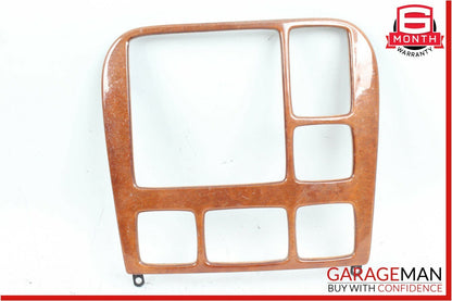 00-02 Mercedes W220 S600 S430 Radio Dash Wood Trim Bezel Panel Cover Wood OEM