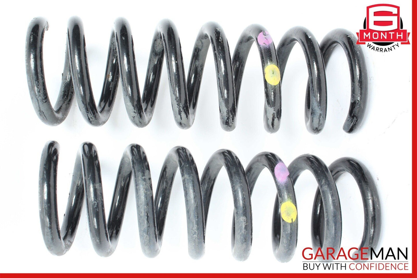 08-14 Mercedes W204 C250 Rear Right and Left Suspension Coil Spring Set OEM