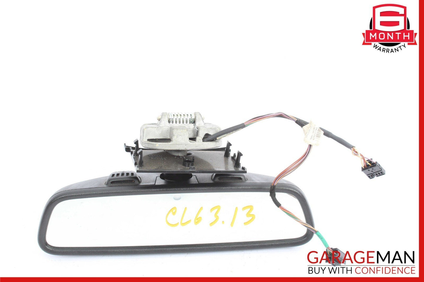 10-13 Mercedes W221 S550 CL63 AMG Interior Top Upper Rear View Mirror Black