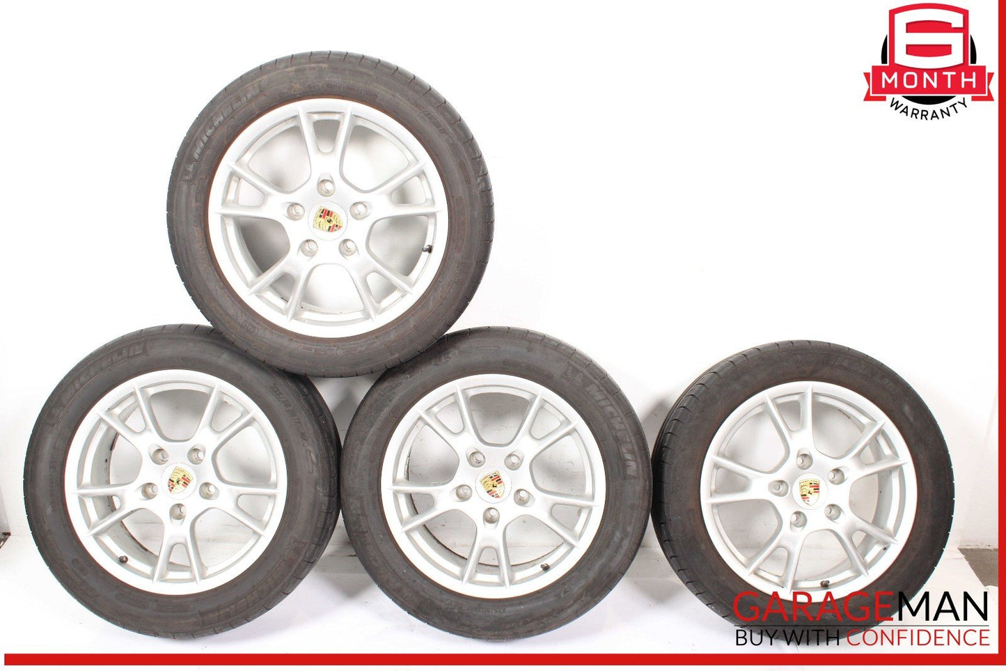 05-08 Porsche Boxster Cayman Wheel Tire Rim Set of 4 Pc R17 OEM