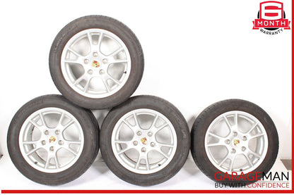 05-08 Porsche Boxster Cayman Wheel Tire Rim Set of 4 Pc R17 OEM