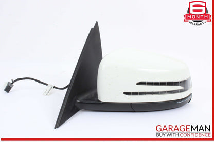 12-14 Mercedes W204 C250 Front Left Driver Side Door Rear View Mirror White OEM