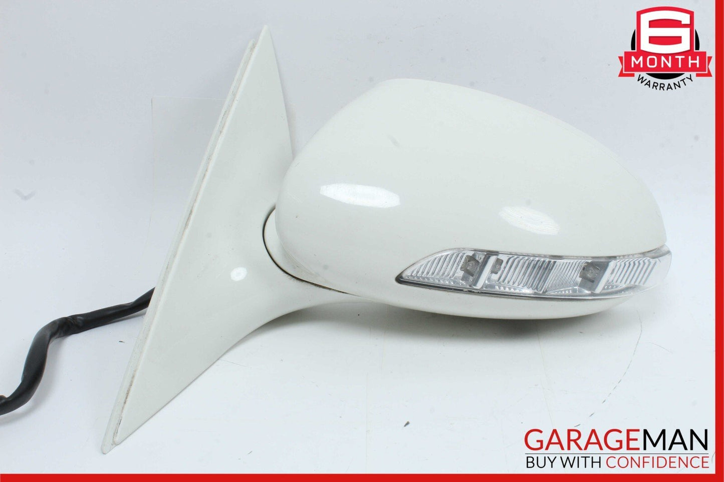 07-09 Mercedes W221 S550 Front Left Side Mirror Rear View Door Calcite White
