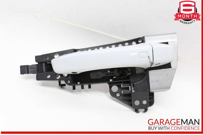17-24 Audi Q7 Front Left Driver Side Exterior Door Handle White 4M1837885A OEM
