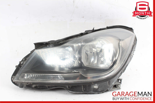 12-14 Mercedes W204 C250 Front Left Driver Headlight Head Light Lamp Halogen OEM