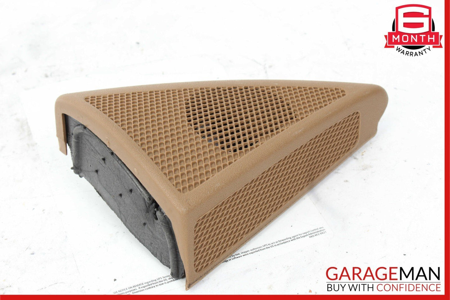 03-09 Mercedes W211 E350 E55 AMG Front Right Side Tweeter Speaker Cover Brown