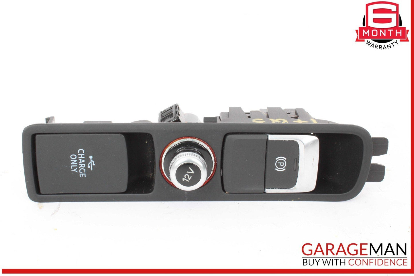 15-18 Audi Q3 Center Console Bezel Cover Trim w/ Power Outlet 8U1863349D OEM