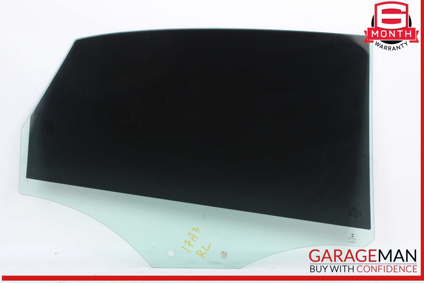 15-20 Audi A3 S3 Rear Left Driver Side Door Window Glass 8V5845205 OEM