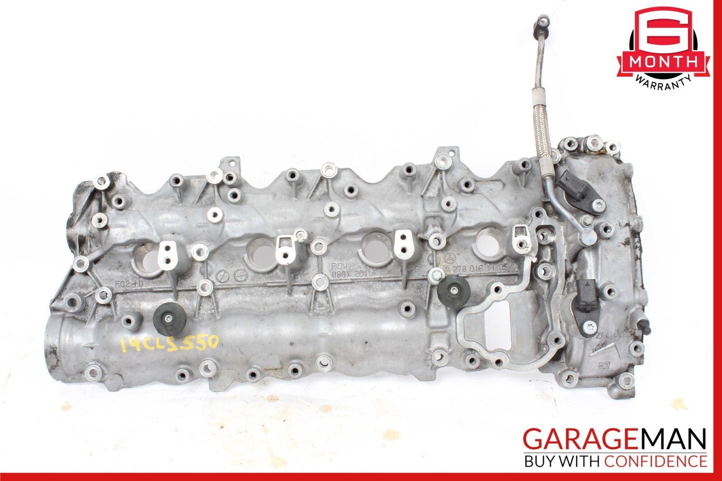 11-20 Mercedes W221 S550 E550 CLS550 Left Side Engine Cylinder Head Valve Cover