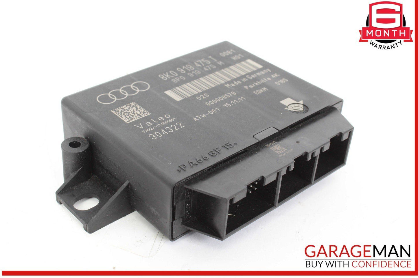 08-12 Audi S4 Park Parking Assist Distance Control Module Unit 8K0919475T OEM