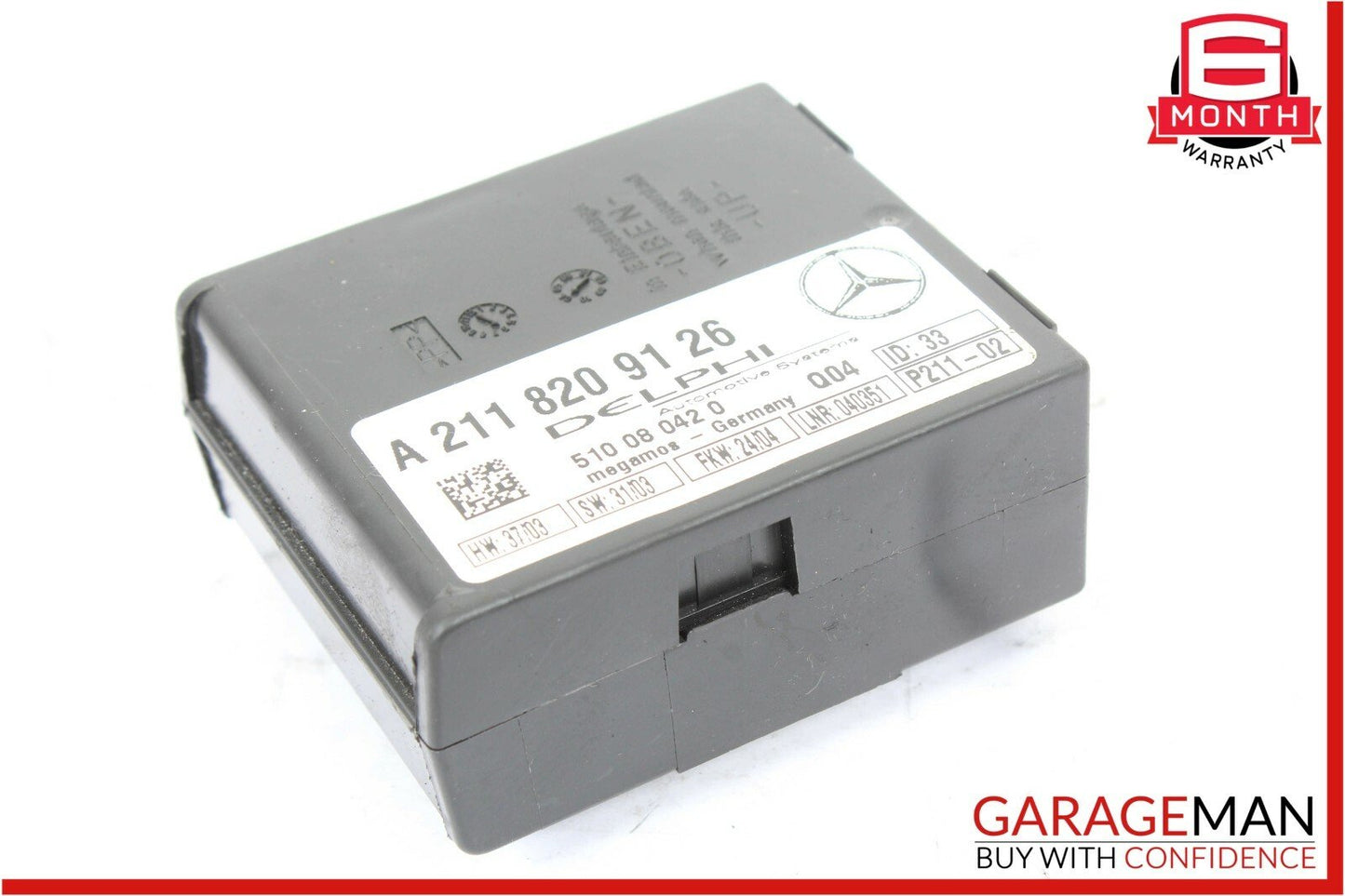 01-07 Mercedes W203 C240 CLK320 Anti Theft Alarm Module 2118209126 OEM