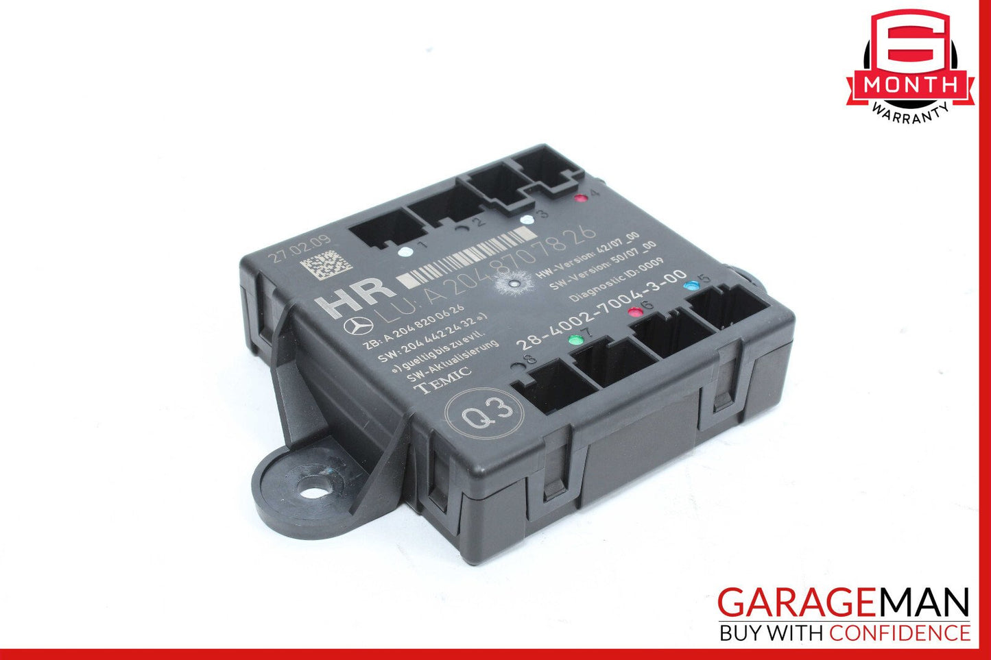 08-14 Mercedes W204 C300 C350 Rear Right Side Door Control Module OEM