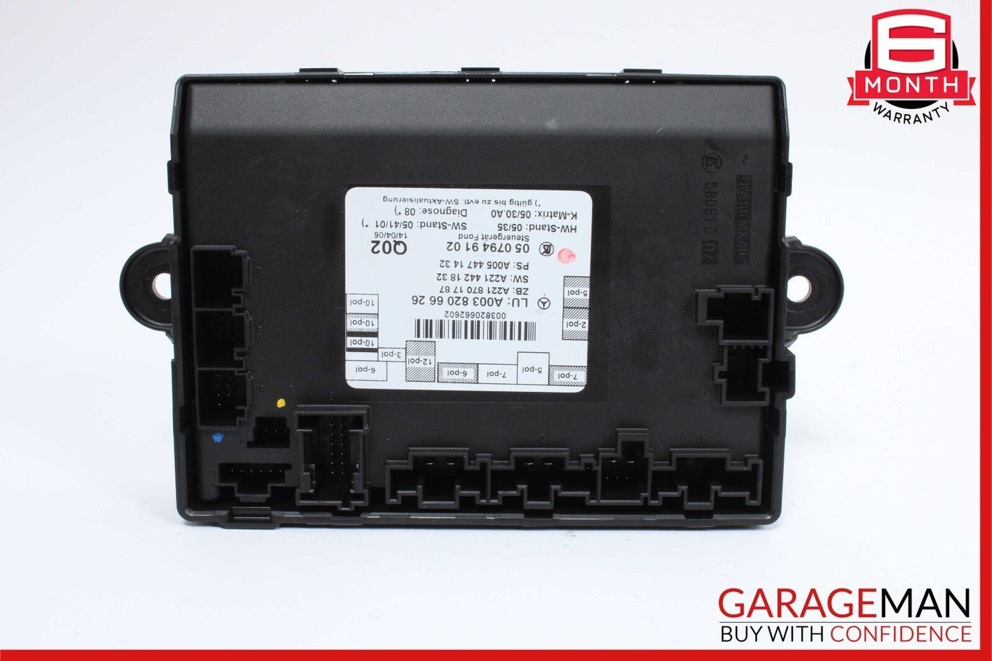 07-13 Mercedes W221 S550 S400 S63 Rear Right / Left  Door Control Module Unit