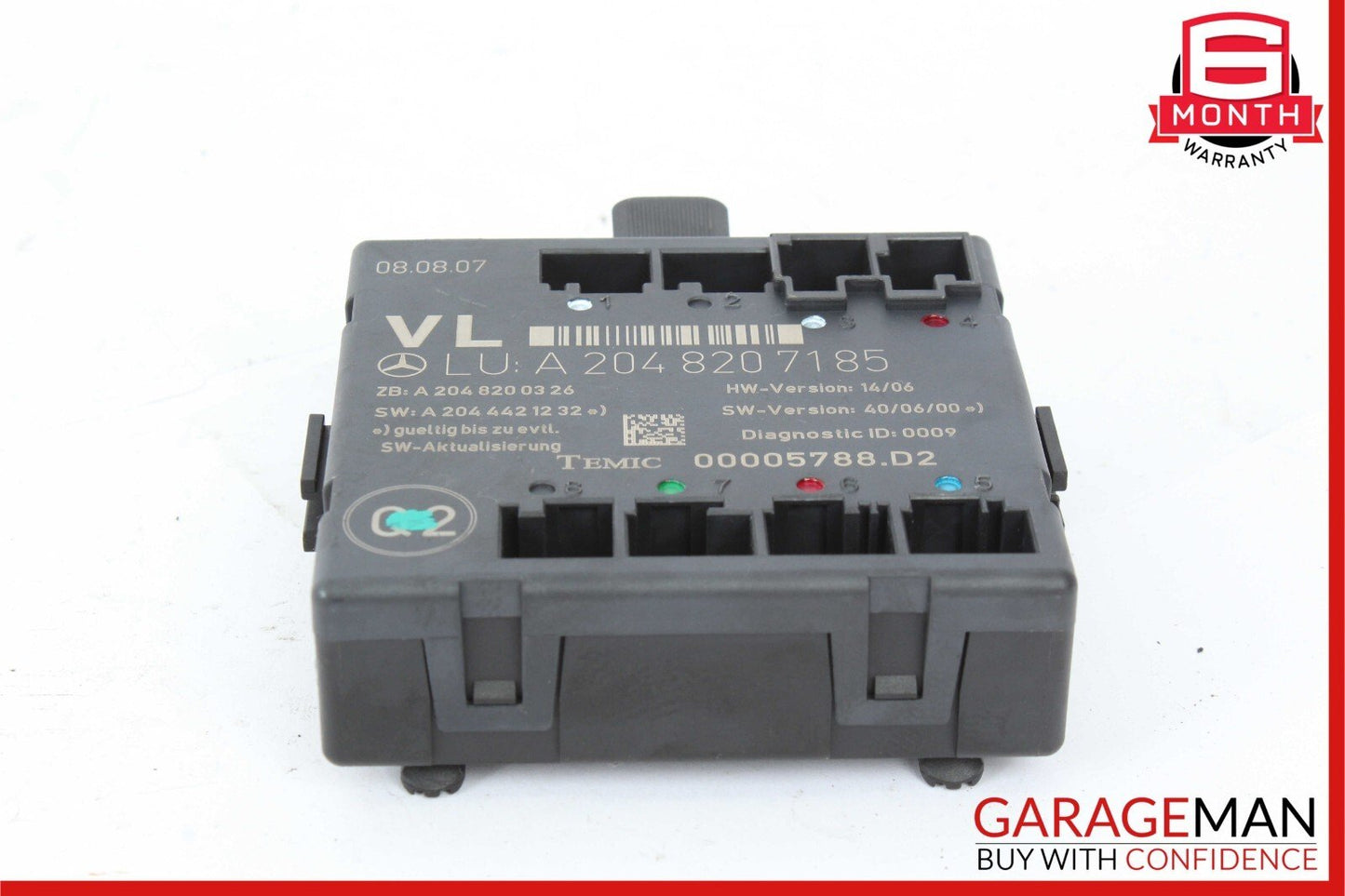 08-14 Mercedes W204 C250 C300 C350 Front Left Driver Side Door Control Module