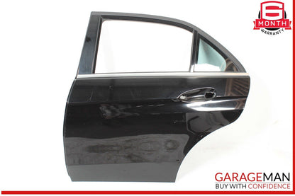 10-16 Mercedes W212 E350 E63 AMG Sedan Rear Left Side Door Shell Black OEM