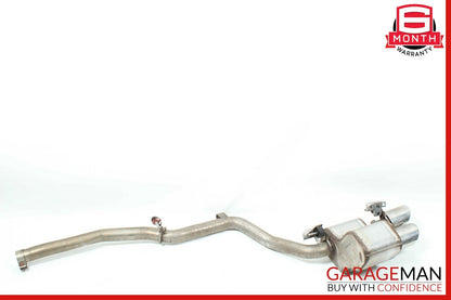 14-17 Maserati Ghibli Rear Left Driver Side Exhaust Muffler Dual Tip Assembly