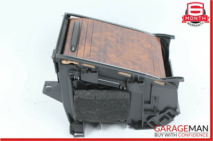 06-11 Mercedes W219 CLS500 Rear Center Console Armrest Cupholder Cup Holder Wood