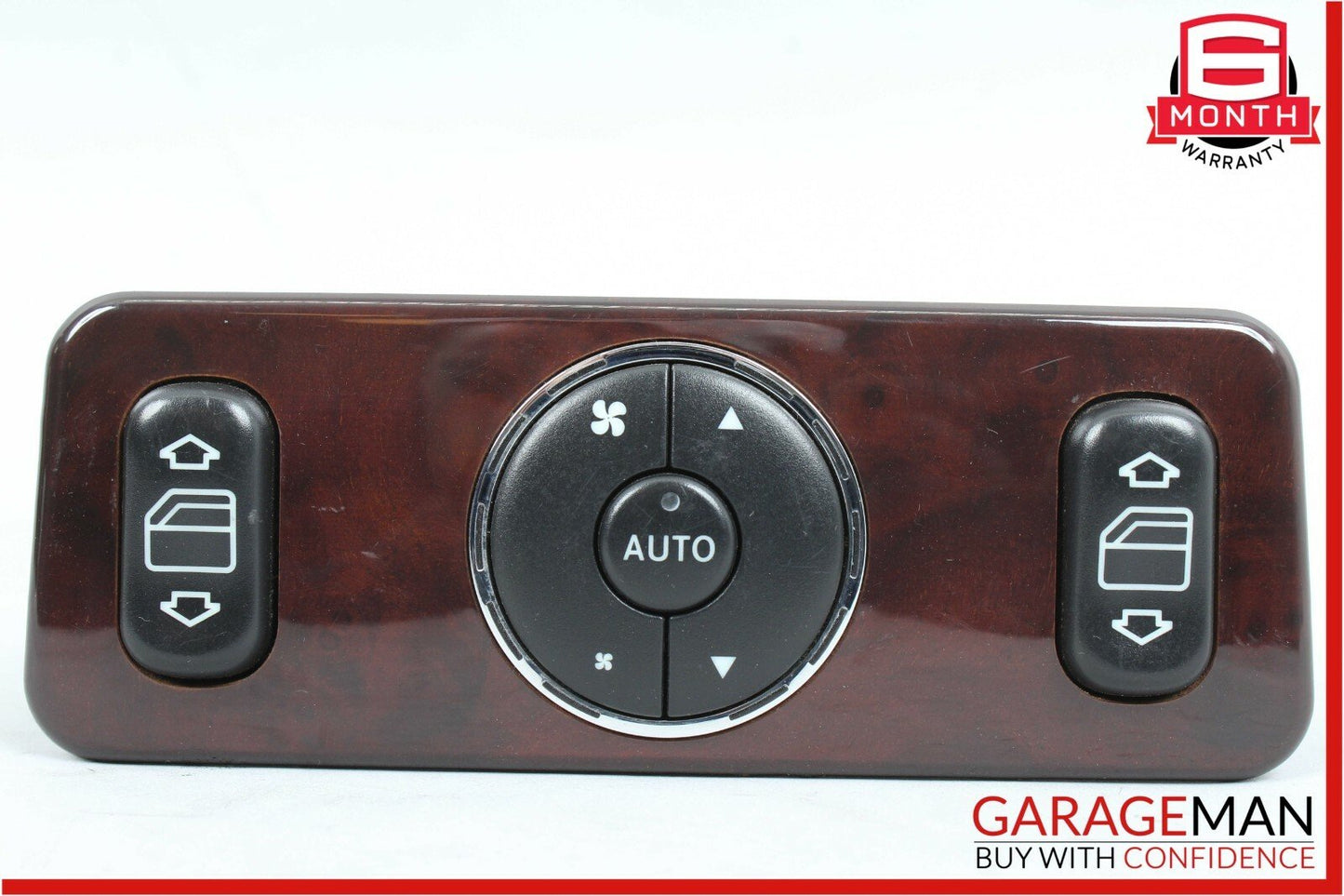 98-05 Mercedes W163 ML320 Rear Power Window Climate Control Switch Module Wood
