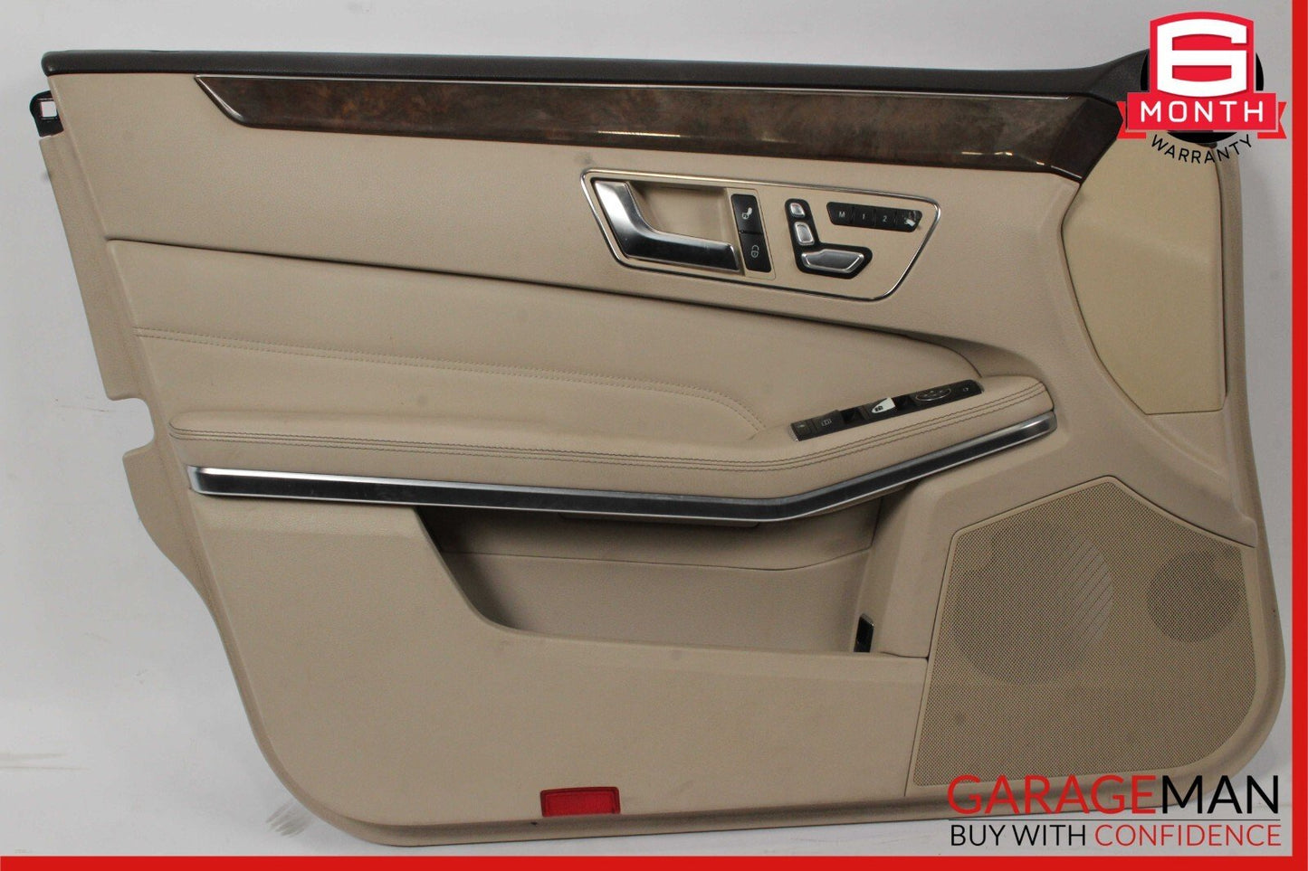 14-16 Mercedes W212 E350 E550 Front Left Side Interior Door Panel Cover Beige