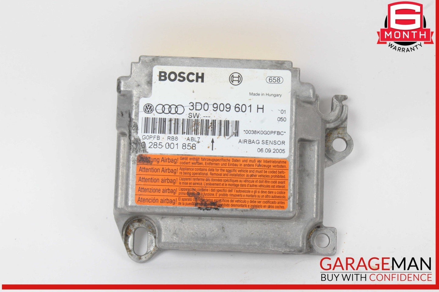 03-10 Porsche Cayenne 955 957 Crash Sensor Control Module Unit 3D0909601D OEM